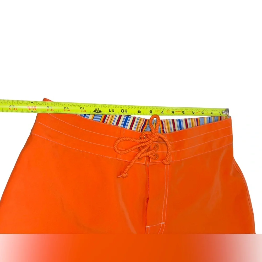 J.Crew Orange Cargo Swim Trunks Men’s Size 32 Board Shorts Beach Summer